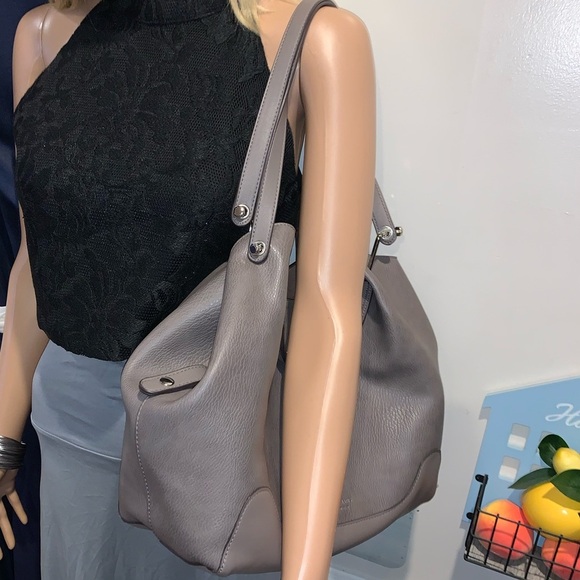 Sondra Roberts Squared Vegan Large Leather Shoulder Bag Tote - Picture 8 of 8